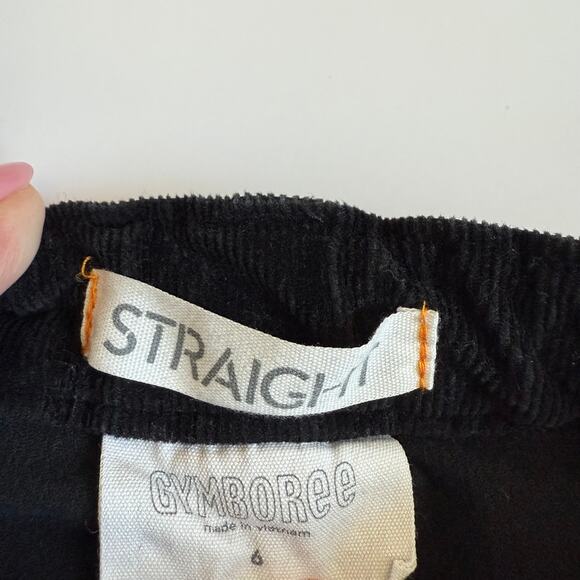 Gymboree Boys Corduroy Straight Leg Black Cotton Pants 6 - Picture 5 of 9